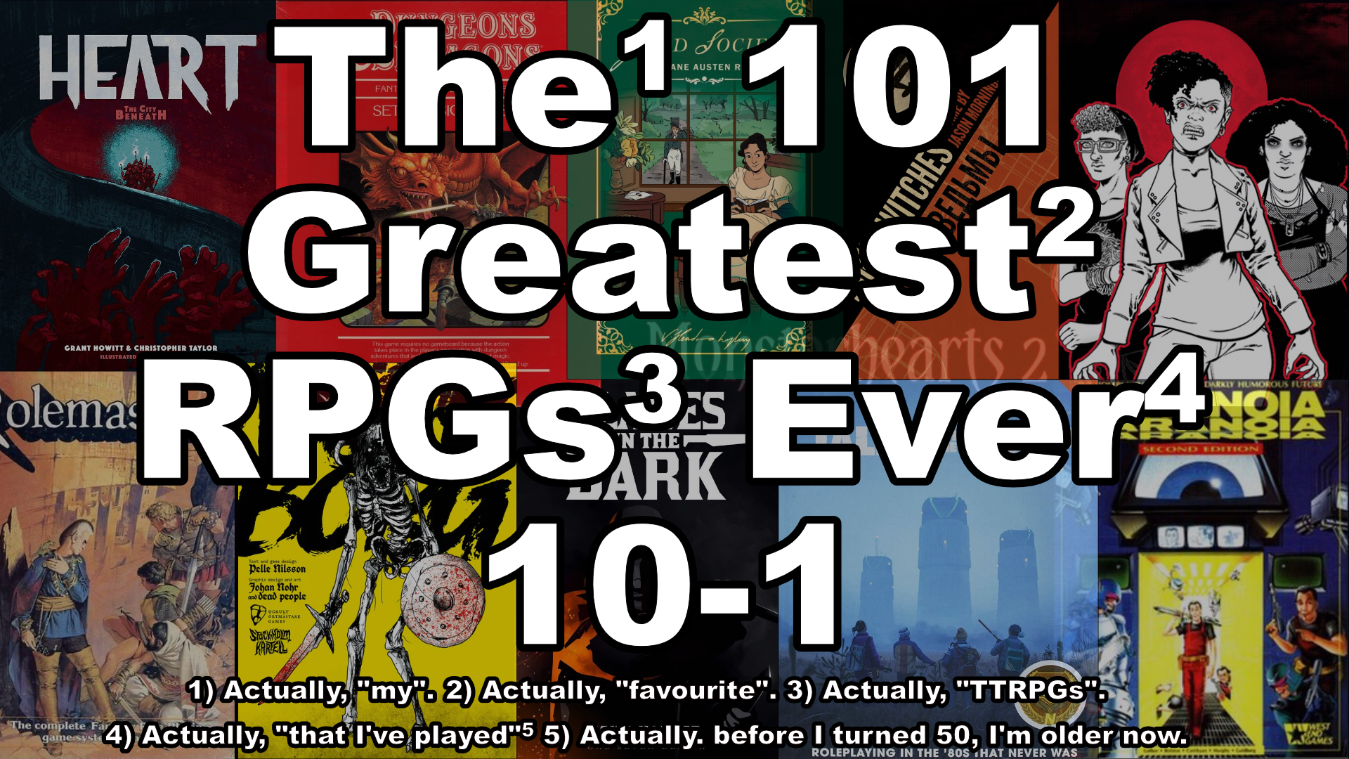 Top 101 TTRPGs 10-1