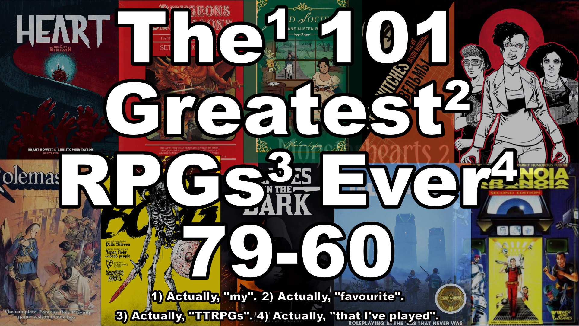 101 Greatest TTRPGs 79-60!